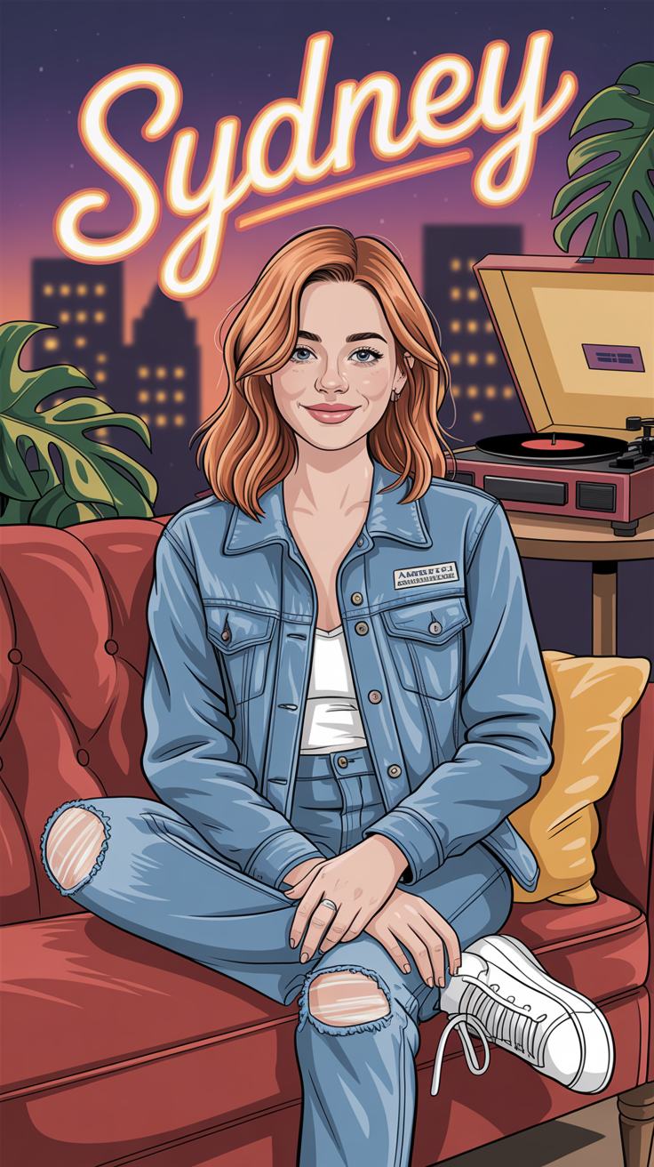 Animated Sydney Sweeney Commercial